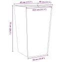 VidaXL Donice ogrodowe, 2 szt., czarne, 45x45x75 cm, stalowe