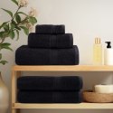  Ręczniki premium SOLUND, 10 szt., czarne, 80x200 cm, 600 g/cm²