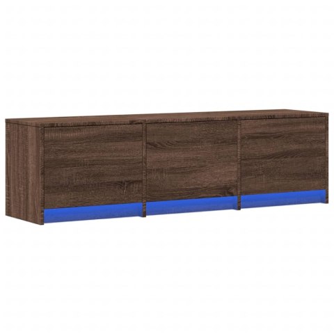 Szafka TV z LED, brązowy dąb, 140x34x40 cm Szafka TV z LED, brązowy dąb, 140x34x40 cm