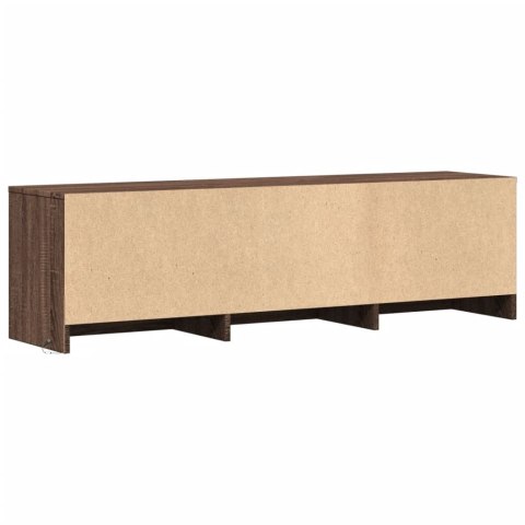 Szafka TV z LED, brązowy dąb, 140x34x40 cm Szafka TV z LED, brązowy dąb, 140x34x40 cm