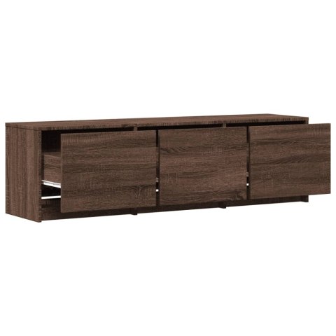 Szafka TV z LED, brązowy dąb, 140x34x40 cm Szafka TV z LED, brązowy dąb, 140x34x40 cm