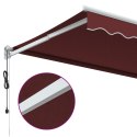  Automatycznie zwijana markiza, burgundowa, 300x250 cm