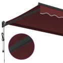  Automatycznie zwijana markiza, burgundowa, 300x250 cm