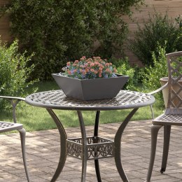 VidaXL Donica metalowa Czarna Metal 40 x 40 x 15 cm Trwała