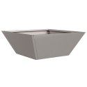 VidaXL Donica metalowa Stal zwietrzała 40 x 40 x 15 cm Wstawki dekoracyjne