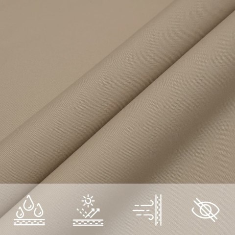 VidaXL Trójkątny żagiel ogrodowy, tkanina Oxford, 5x7x7 m, kolor taupe VidaXL Trójkątny żagiel ogrodowy, tkanina Oxford, 5x7x7 m, kolor taupe