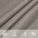 VidaXL Żagiel przeciwsłoneczny, 160 g/m², jasnoszary, 3x3x4,2 m, HDPE