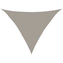 VidaXL Żagiel przeciwsłoneczny, 160 g/m², jasnoszary, 3,5x3,5x4,9 m