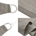 VidaXL Żagiel przeciwsłoneczny, 160 g/m², jasnoszary, 3,5x3,5x4,9 m