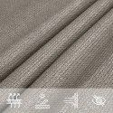 VidaXL Żagiel przeciwsłoneczny, 160 g/m², jasnoszary, 3,5x3,5x4,9 m