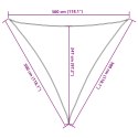 VidaXL Żagiel przeciwsłoneczny, 160 g/m², jasnoszary, 3x3x3 m, HDPE