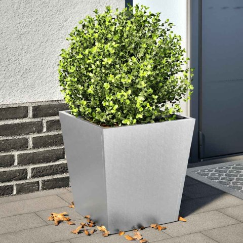 VidaXL Donice ogrodowe, 2 szt., 40x40x40 cm, stal galwanizowana