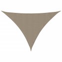 VidaXL Trójkątny żagiel ogrodowy, tkanina Oxford, 2,5x2,5x3,5 m, taupe