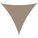 VidaXL Trójkątny żagiel ogrodowy, tkanina Oxford, 3x3x3 m, taupe