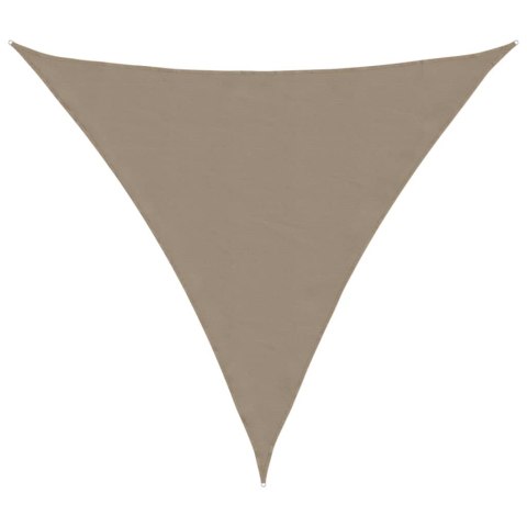 VidaXL Trójkątny żagiel ogrodowy, tkanina Oxford, 3x3x3 m, taupe VidaXL Trójkątny żagiel ogrodowy, tkanina Oxford, 3x3x3 m, taupe