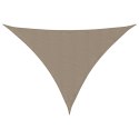 VidaXL Trójkątny żagiel ogrodowy, tkanina Oxford, 3x3x4,24m, taupe