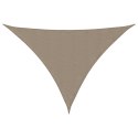 VidaXL Trójkątny żagiel ogrodowy, tkanina Oxford, 3,5x3,5x4,9 m, taupe