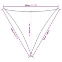 VidaXL Trójkątny żagiel ogrodowy, tkanina Oxford, 3,6x3,6x3,6 m, taupe