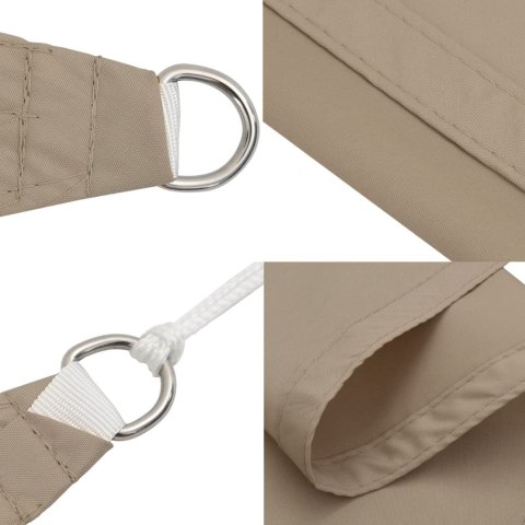 VidaXL Trójkątny żagiel ogrodowy, tkanina Oxford, 4x4x4 m, taupe VidaXL Trójkątny żagiel ogrodowy, tkanina Oxford, 4x4x4 m, taupe