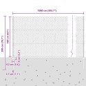 Słupki ogrodzeniowe vidaXL 10 szt. kanał U szary 160 cm stal, Szare ogrodzenie sześciokątne vidaXL 1,6x10 m stal