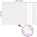 Słupki ogrodzeniowe vidaXL 10 szt. kanał U szary 160 cm stal, Szare ogrodzenie sześciokątne vidaXL 1,6x10 m stal