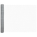 VidaXL Słupki ogrodzeniowe 10 szt. U-Channel 120 cm ocynkowana stal, vidaXL Sześciokątne ogrodzenie 1,2 x 10 m ocynkowana stal