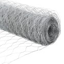 VidaXL Słupki ogrodzeniowe 10 szt. U-Channel 120 cm ocynkowana stal, vidaXL Sześciokątne ogrodzenie 1,2 x 10 m ocynkowana stal