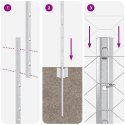 VidaXL Słupki ogrodzeniowe 10 szt. U-Channel 120 cm ocynkowana stal, vidaXL Sześciokątne ogrodzenie 1,2 x 10 m ocynkowana stal
