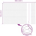 VidaXL Słupki ogrodzeniowe 10 szt. U-Channel 120 cm ocynkowana stal, vidaXL Sześciokątne ogrodzenie 1,2 x 10 m ocynkowana stal