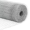 VidaXL Słupki ogrodzeniowe 10 sztuk U-Channel 150 cm Stal ocynkowana, vidaXL Ogrodzenie heksagonalne 1,5x10 m Stal ocynkowana