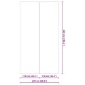 VidaXL Czarne Prostokątne Pokrycie Basenowe Plastik 420 x 220 cm
