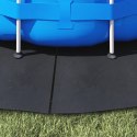 VidaXL Okrągłe Pokrycie Basenowe Czarne PVC Ø 244 cm Pokrycie Basenowe