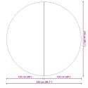 VidaXL Okrągłe Pokrycie Basenowe Czarne PVC Ø 244 cm Pokrycie Basenowe