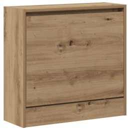 VidaXL Szafka na buty Artisan dąb 60x21x57 cm z materiału drewnopochodnego