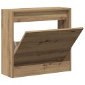 VidaXL Szafka na buty Artisan dąb 60x21x57 cm z materiału drewnopochodnego