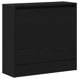 VidaXL Szafka na buty Czarny Dąb 60x21x57 cm Drewno inżynieryjne
