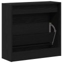 VidaXL Szafka na buty Czarny Dąb 60x21x57 cm Drewno inżynieryjne