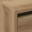 VidaXL Szafka na buty z dębu rzemieślniczego 80x21x125,5 cm z materiału drewnopochodnego