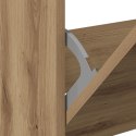 VidaXL Szafka na buty z dębu rzemieślniczego 80x21x125,5 cm z materiału drewnopochodnego