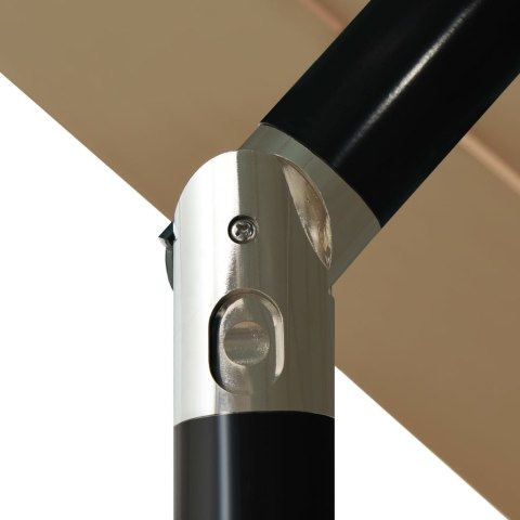 VidaXL 3-poziomowy parasol na aluminiowym słupku, kolor taupe, 3,5 m VidaXL 3-poziomowy parasol na aluminiowym słupku, kolor taupe, 3,5 m