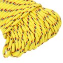 Linka żeglarska, żółta, 4 mm, 100 m, polipropylen