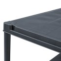 VidaXL Regały magazynowe, 5 szt., czarne, 60x30x138 cm, plastikowe