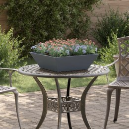 VidaXL Donica metalowa Antracyt Metal 50 x 50 x 15 cm