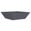 VidaXL Donica metalowa Antracyt Metal 50 x 50 x 15 cm