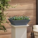 VidaXL Donica metalowa Antracyt Metal 50 x 50 x 15 cm