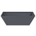 VidaXL Donica metalowa Antracyt Metal 50 x 50 x 15 cm