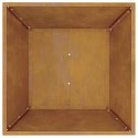 VidaXL Donica metalowa Stal zwietrzająca 50 x 50 x 15 cm Ozdobne wstawki