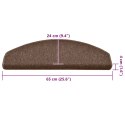 VidaXL Maty na schody 30 szt. Brązowe 65x24x4 cm