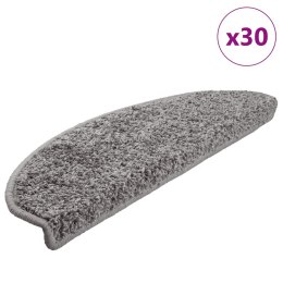 VidaXL Maty na schody 30 szt. Szare 65x21x4 cm