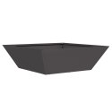 VidaXL Metalowa Donica Czarna Metal 50 x 50 x 15 cm Wstawki dekoracyjne